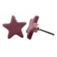 Pink Star Crackle Ceramic Knob